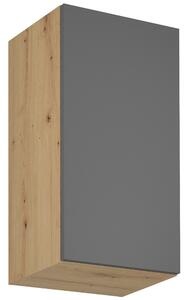LANGEN šp | horní skříňka G40G s policí | 40 cm | UNI provedení | HLUBOKÁ | artisan/šedá