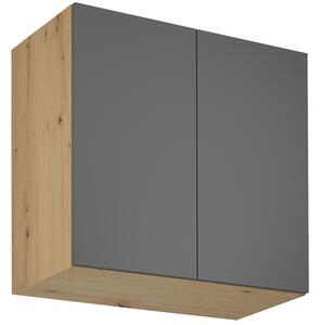 LANGEN šp | horní skříňka G80G s policí | 80 cm | HLUBOKÁ | artisan/šedá