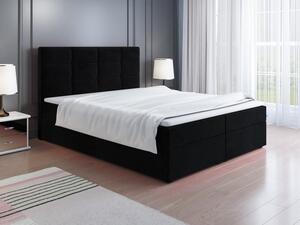 Čalouněná postel LILLIANA 1 - 180x200, černá