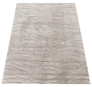 Makro Abra Koberec kusový Serenity 04 Vlnky Béžový Rozměr: 80x150 cm