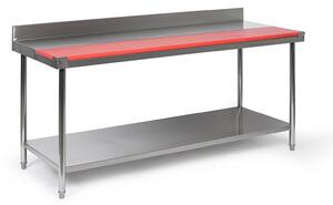 Nerezový stůl s krájecí deskou, 1800 x 700 x 850 mm