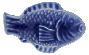 Kameninový talířek ve tvaru ryby Dark Blue