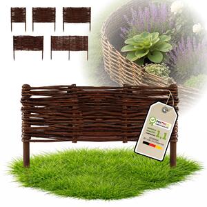 Floranica 1 kus Vrbový plot 20 cm x 40 cm – Zahradní plot z vrbového proutí Palisáda Přírodní oplocení Ohraničení záhonu