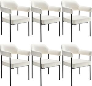 Tectake® Křeslo Doé čalouněné 58 x 62 x 85 cm