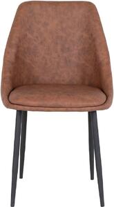 House Nordic Jídelní židle zrzavá PU kůže Porto (Židle ve vintage hnědé barvě)