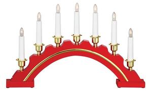Červený svícen Markslöjd Celine, výška 28 cm