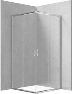 Deante | Sprchový kout Funkia – průhledné sklo – 185 x 90 x 90 cm – bezpečnostní sklo – univerzální montáž