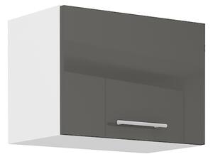 LARA gr | horní skříňka 50GU-36 1F výklopná | 50 cm | šedá lesk