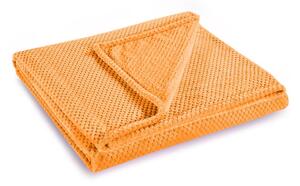 Oranžová deka z mikrovlákna DecoKing Henry, 150 x 200 cm