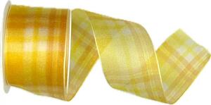 Stuha taftová PRESTIGE YELLOW žlutá 40mm x 2m(13,-Kč/m)