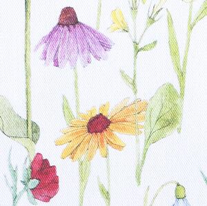 Utěrka FLORA letní květy bílopestrá 50 x 70 cm