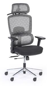 Kancelářská židle JERRY 1+1 ZDARMA, šedá
