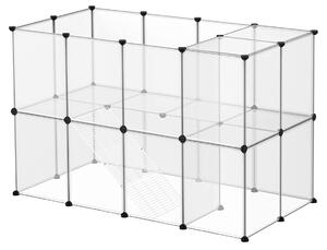 SONGMICS Ohrádka pro drobná zvířata Femino 143x91 cm čirá