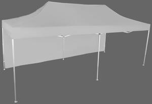 Nůžkový stan 3x6m hliníkový, 1 boční plachta, Šedá / antracitová