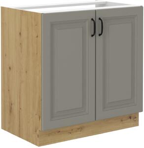 Kuchyňská skříňka STILO 80 ZL 2F BB Zvolte barevné provedení: STILO - CLAY GREY / ARTISAN