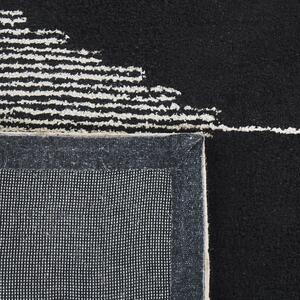 Bavlněný koberec 160 x 230 cm černý/bílý BATHINDA