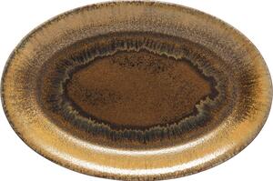 COSTA NOVA Poterie Oválný talíř, mocha-latte, délka: 459 mm, šířka: 309 mm