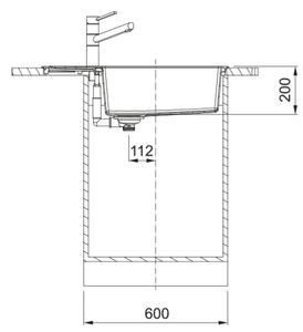 Franke Sirius 2.0 dřez tectonite 78x43.5 cm bílá 143.0618.649