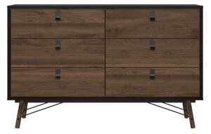TVI Komoda RY 86012 černá mat/ořech