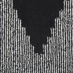 Bavlněný koberec 140 x 200 cm černý/bílý BATHINDA