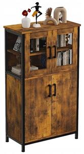 Rustikální komoda, retro-vintage-loftová příborník do jídelny a kuchyně