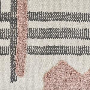 Bavlněný koberec 80 x 150 cm béžová/černá MURADIYE