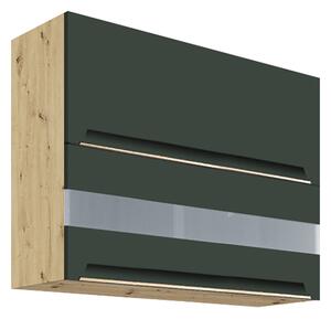 GLAMOUR z | horní skříňka výklopná GLA-42G | 90 cm | zelená mat