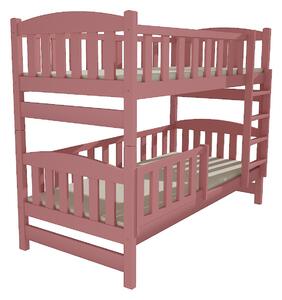 Dětská patrová postel z MASIVU 180x80cm bez šuplíku - PP013
