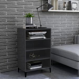 VidaXL Příborník s vysokým leskem šedý 57x35x90 cm Materiál dřeva