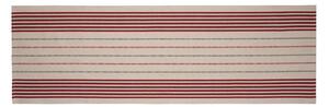 Prostírání MURI proužky béžovočervená běhoun delší strana 100-170 cm