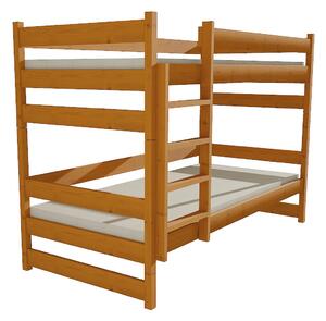 Dětská patrová postel z MASIVU 200x90cm bez šuplíku - PP014