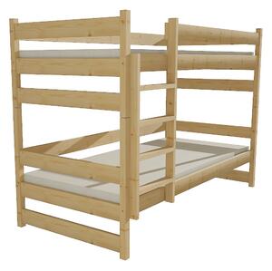 Dětská patrová postel z MASIVU 180x80cm bez šuplíku - PP014