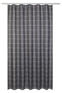 Livarno home Sprchový závěs, 180 x 200 cm (šedá kostkovaná) (100389028003)