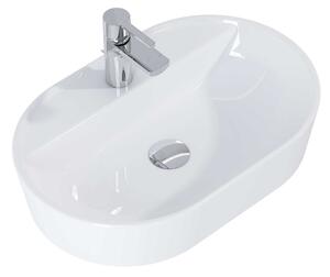 Elita Babette umyvadlo 62x41.2 cm oválné na pult bílá RE040620018060