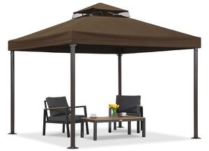 Hnědý zahradní pavilon Valencia 3x3 m Garden Point