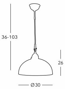 Kolarz 731.30.101 - Lustr na lanku NONNA 1xE27/75W/230V pr. 30 cm jeleni zelená