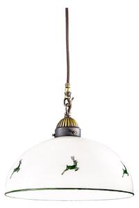 Kolarz 731.30.101 - Lustr na lanku NONNA 1xE27/75W/230V pr. 30 cm jeleni zelená