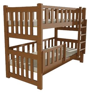 Dětská patrová postel z MASIVU 180x80cm bez šuplíku - PP026