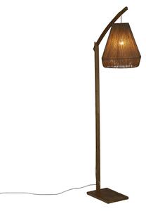 Atmosphera - Stojací lampa PALM 1xE27/60W/230V bambus/konopí