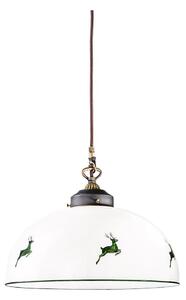 Kolarz 731.32.102 - Lustr na lanku NONNA 1xE27/75W/230V pr. 36 cm jeleni zelená
