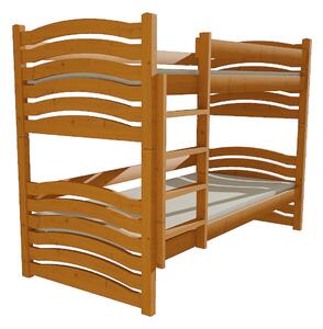 Dětská patrová postel z MASIVU 180x80cm bez šuplíku - PP024