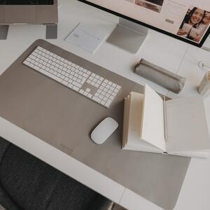 Podložka na pracovní stůl Heart Grey 80 x 40 cm