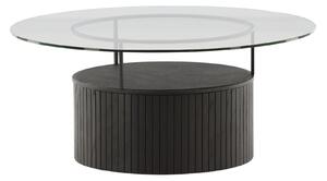 Konferenční stolek Bovall, černý, ⌀90