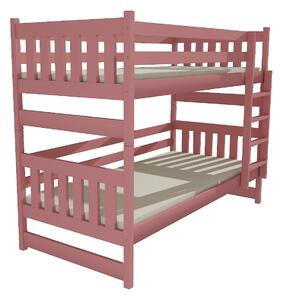 Dětská patrová postel z MASIVU 180x80cm bez šuplíku - PP021