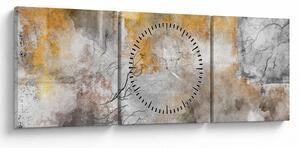 Obraz - Abstrakce (s hodinami) (90x30 cm)