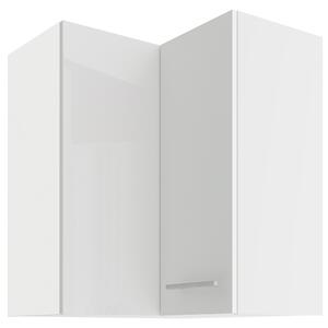 LARA wh | horní skříňka 60x60 GN-72 2F (90°) rohová | 60x60 cm | bílá lesk