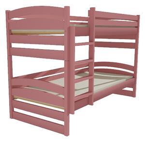 Dětská patrová postel z MASIVU 180x80cm bez šuplíku - PP020
