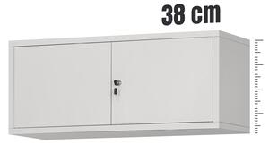 Nástavec na kancelářskou skříň EWA, 900 x 380 x 400 mm, šedá