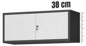 Nástavec na kancelářskou skříň EWA, 900 x 380 x 400 mm, antracitovo-bílá