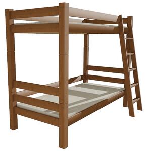 Dětská patrová postel z masivu ROBUST 8X8 3A - 200x90 cm